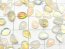 [Video] High Quality Ethiopian Opal AAA Pear Shape Cabochon 7x5mm 3pcs