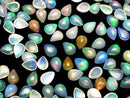[Video] High Quality Ethiopian Opal AAA Pear Shape Cabochon 8x6mm 3pcs