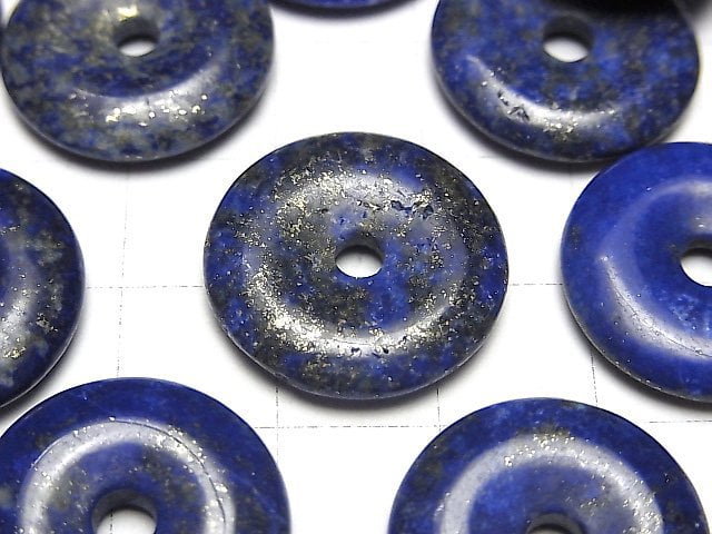 [Video] Lapislazuli AA+ Coin (doughnut) 20x20x4mm 3pcs