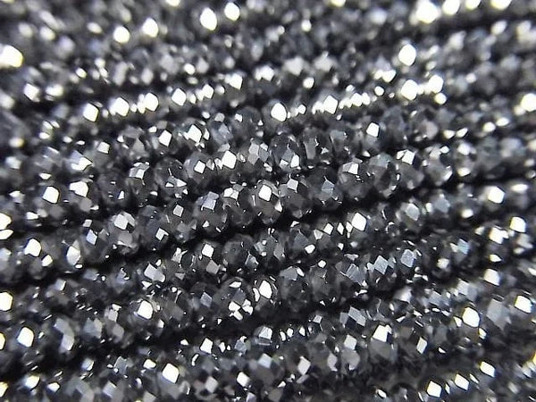[Video] High Quality!  1strand $6.79! Terahertz  Faceted Button Rondelle 2x2x1.5mm 1strand beads (aprx.15inch/37cm)