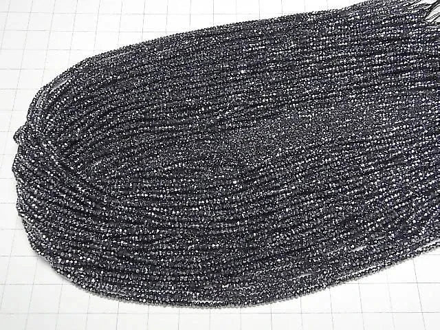 [Video] High Quality!  1strand $6.79! Terahertz  Faceted Button Rondelle 2x2x1.5mm 1strand beads (aprx.15inch/37cm)
