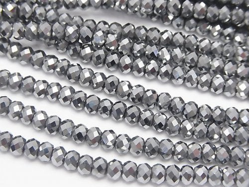 Roundel, Terahertz Gemstone Beads