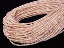 High Quality! 1strand $13.99! Pink Opal AA ++ Faceted Button Rondelle 3 x 3 x 2 mm 1strand beads (aprx.15 inch / 38 cm)