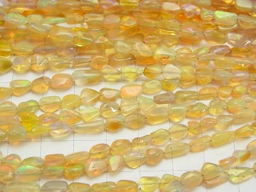 [Video] High Quality Ethiopia Opal AAA- Nugget half or 1strand beads (aprx.15 inch / 38 cm)