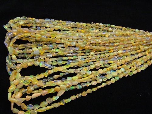 [Video] High Quality Ethiopia Opal AAA- Nugget half or 1strand beads (aprx.15 inch / 38 cm)