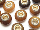 Buffalo Horn Rondelle 14mm [5mm hole] Brown 5pcs