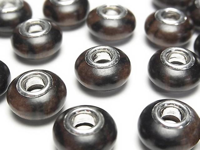 Rondelle en ébène 14 mm [trou 5 mm] 5 p.