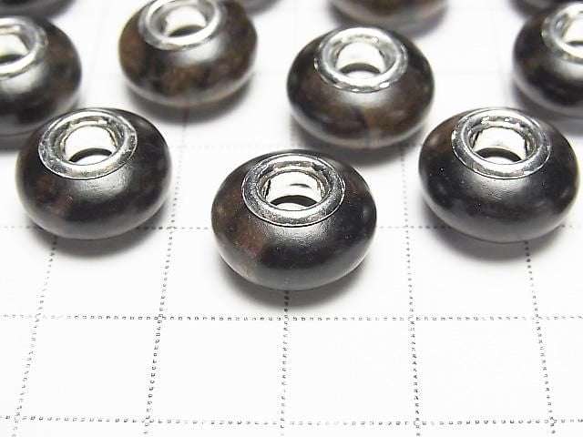 Rondelle en ébène 14 mm [trou 5 mm] 5 p.