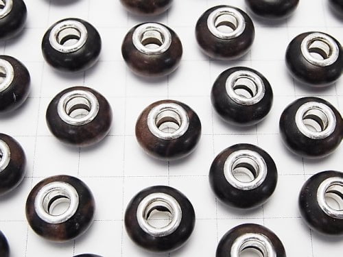 Ebony Wood Roundel 14 mm [5 mm hole] 5 pcs $3.79!