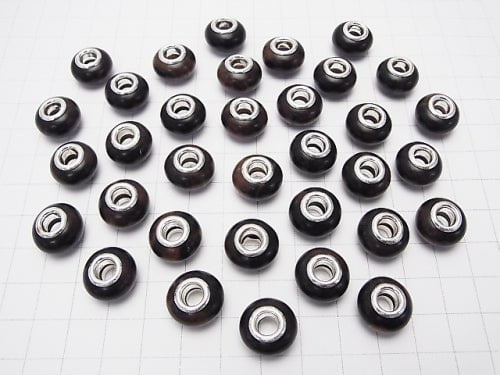 Ebony Wood Roundel 14 mm [5 mm hole] 5 pcs $3.79!