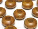Wood Beads Rondelle 14mm [5mm hole] 10pcs
