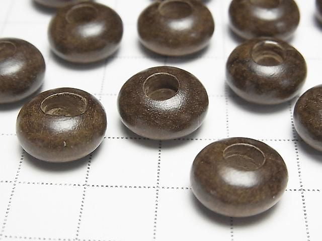 Graywood Rondelle 14mm [5mm Hole] 10pcs