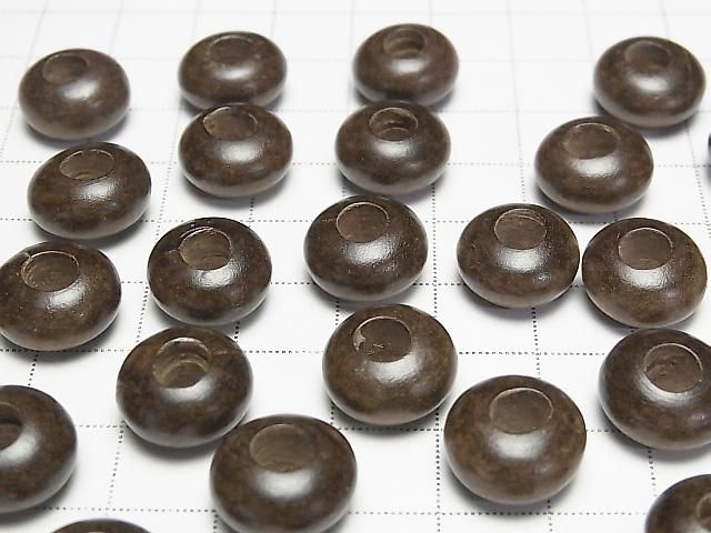 Graywood Rondelle 14mm [5mm Hole] 10pcs