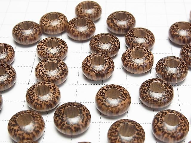 Palmholz Rondelle 14mm [5mm Loch] 10 Stück
