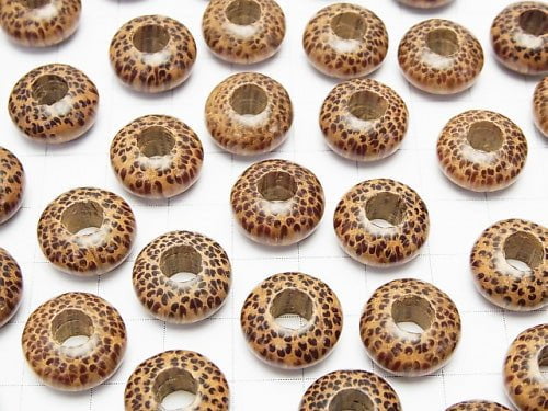 Palm wood (palm tree) Roundel 14 mm [5 mm hole] 10 pcs $2.79!