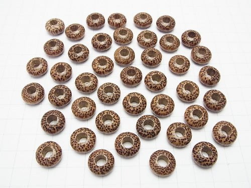 Palm wood (palm tree) Roundel 14 mm [5 mm hole] 10 pcs $2.79!