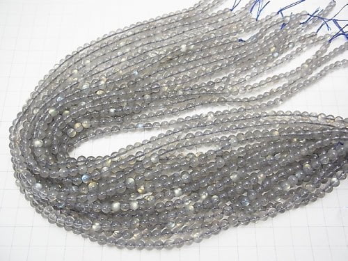 [Video] High Quality Labradorite AAA  Round 5mm half or 1strand beads (aprx.15inch/37cm)