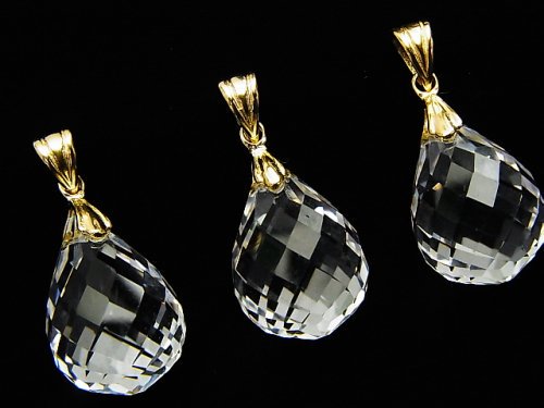 Accessories, Crystal Quartz, Drop Gemstone Beads