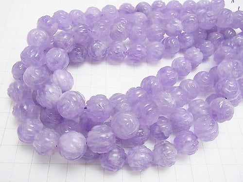 Lavender Amethyst AA++ Round Rose Cut 14mm half or 1strand beads (aprx.14inch/35cm)