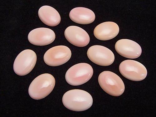 Queen Conch Shell AAA Oval Cabochon 18x13mm 1pc