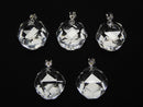 [Video]High Quality! Crystal AAA Star Faceted Round 18mm Pendant Silver925 1pc