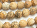 Frost Picture Jasper Round 10mm 1strand beads (aprx.15inch/36cm)