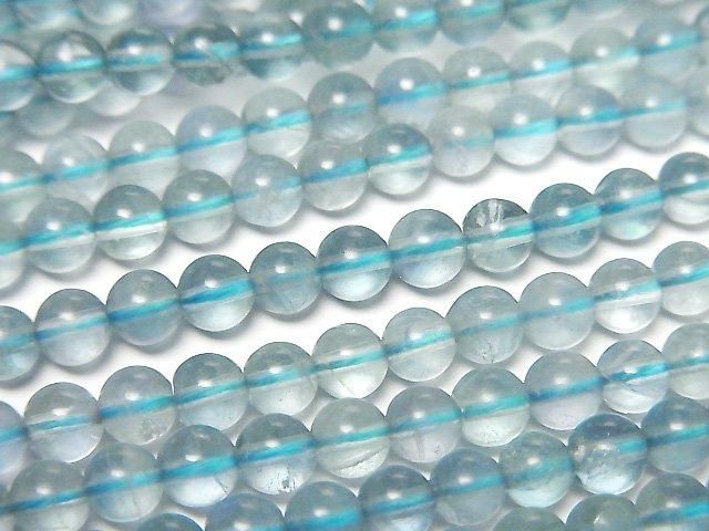 [Video] Blue green Fluorite AAA- Round 4mm 1strand beads (aprx.15inch/38cm)