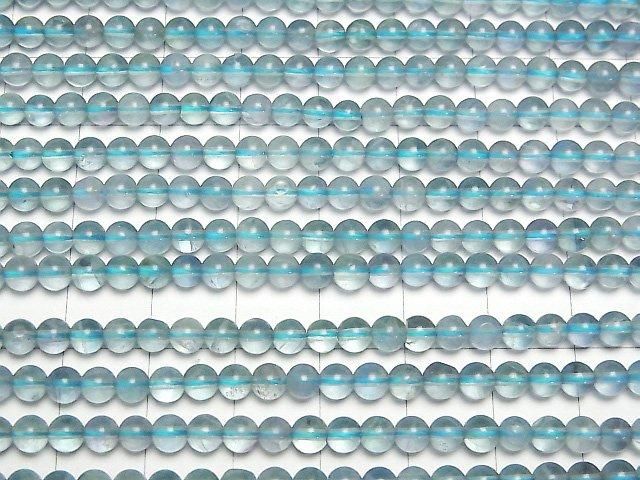 [Video] Blue green Fluorite AAA- Round 4mm 1strand beads (aprx.15inch/38cm)