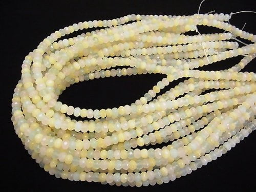 Mixed Stone  Faceted Button Rondelle 6x6x4mm half or 1strand beads (aprx.15inch/38cm)