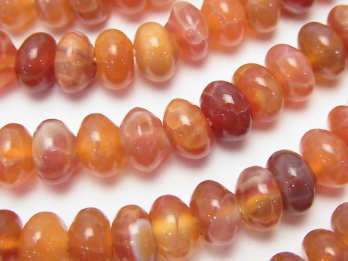Agate, Roundel Gemstone Beads