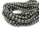 [Video] Matrix Pyrite Round 10mm half or 1strand beads (approx. 14 inches/35 cm)