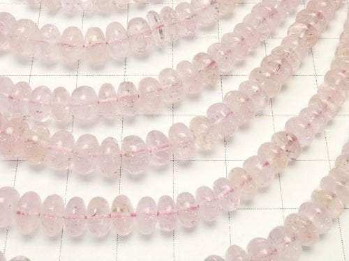 High Quality Morganite AAA Roundel size gradation 1strand beads (aprx.15inch / 38cm)