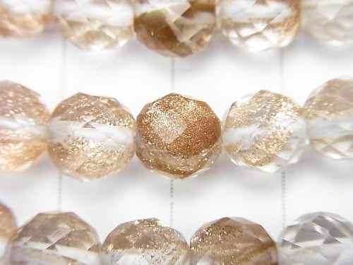 1strand $8.79! Bronze Shine Crystal  64Faceted Round 8mm 1strand (aprx.15inch/38cm)