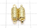 Metal parts magnetic Clasp 12x6x6mm gold color 2pairs