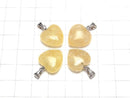 [Video] Warranty included! Himalaya Gold Azozeo Azeztulite AAA Heart Pendant 15x15x7mm Silver925