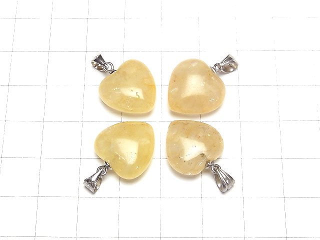 [Video] Warranty included! Himalaya Gold Azozeo Azeztulite AAA Heart Pendant 15x15x7mm Silver925