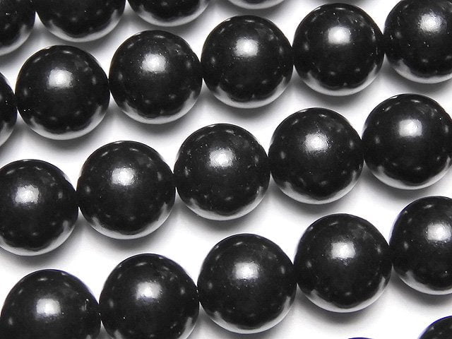 Jet, Round Gemstone Beads