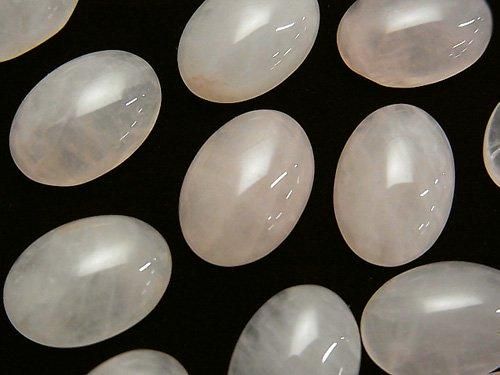 [Video] Rose Quartz AA++ Oval  Cabochon 14x10mm 4pcs