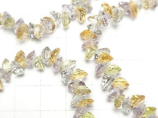 [Video]High Quality Mixed Stone AAA Round Faceted 7x7mm 1/4strands -Bracelet