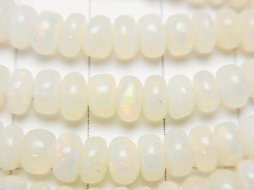 [Video] Ethiopia Opal AA ++ Roundel half or 1strand beads (aprx.20 inch / 50 cm)