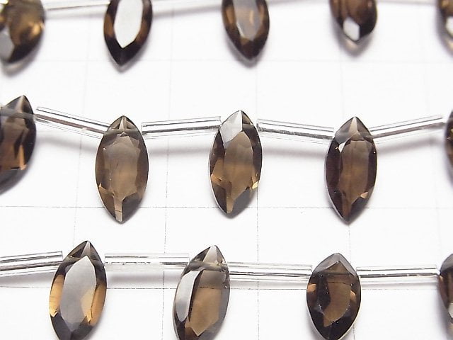 [Video] High Quality Smoky Quartz AAA Marquise Faceted 12x6mm 1strand (8pcs)