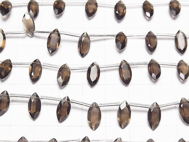 [Video] High Quality Smoky Quartz AAA Marquise Faceted 12x6mm 1strand (8pcs)