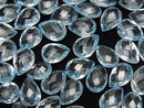 [Video] High Quality Sky Blue Topaz AAA Loose stone Faceted Pear Shape 10x7mm 3pcs