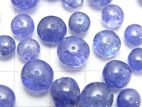 High Quality Tanzanite AAAA Roundel  3pcs