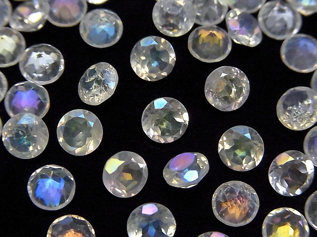 [Video]Aqua Crystal AAA- Loose stone Round Faceted 6x6mm 10pcs