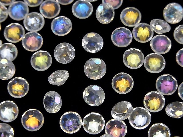 [Video]Aqua Crystal AAA- Loose stone Round Faceted 6x6mm 10pcs