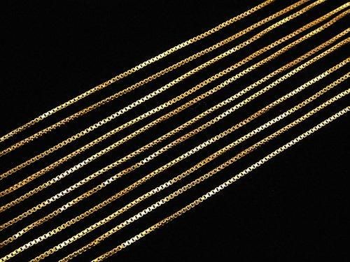14KGF Box Chain, Approx. 0.8mm width, 10cm length