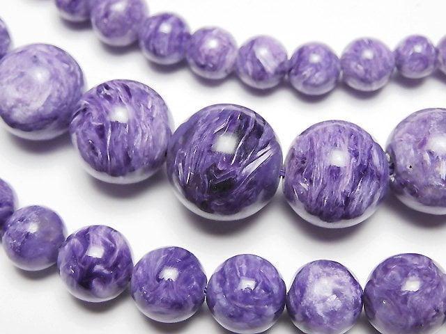 Charoite, Round Gemstone Beads