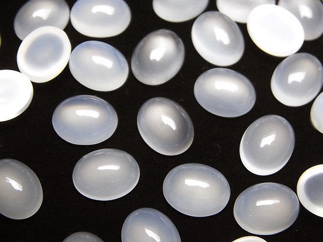 Cabochon, Chalcedony Gemstone Beads