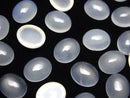 [Video] White Chalcedony AAA Oval Cabochon 12x10mm 5pcs